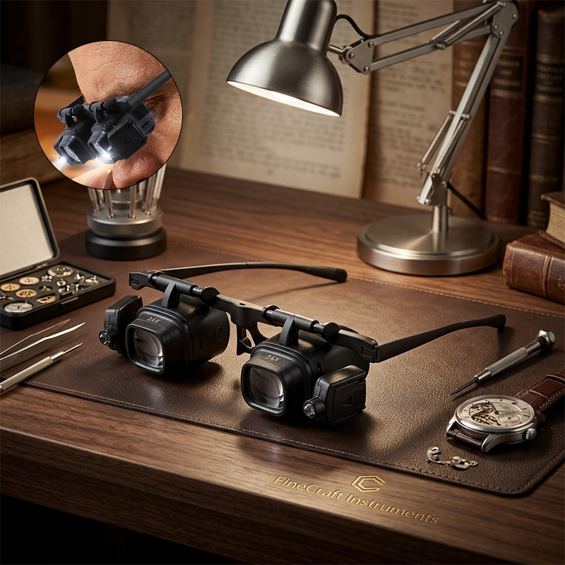 Illuminated Magnifier with Multi-Magnification Lenses