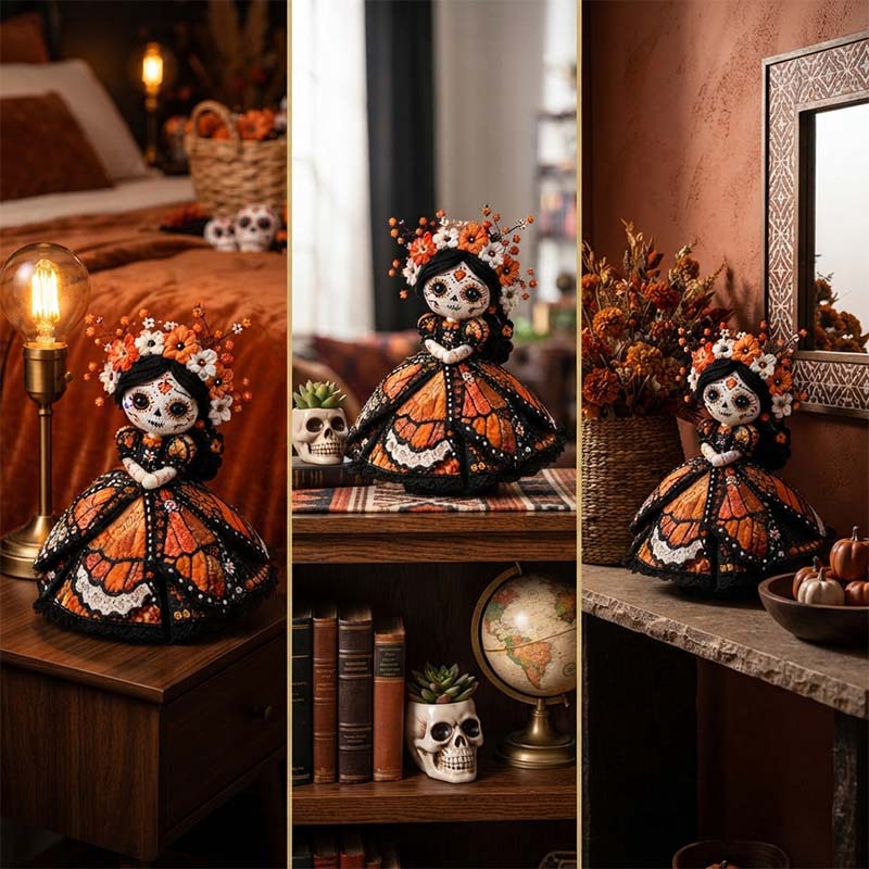Handmade Day of the Dead DIY Fairy Patchwork Set