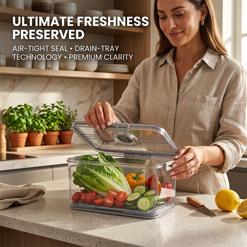 Thickened PET Refrigerator Storage with Date Dial