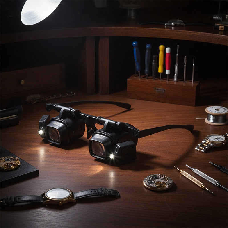 Illuminated Magnifier with Multi-Magnification Lenses