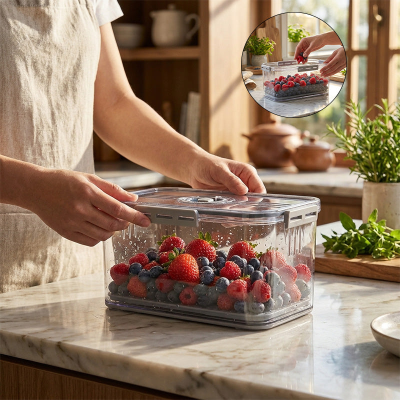 Thickened PET Refrigerator Storage with Date Dial