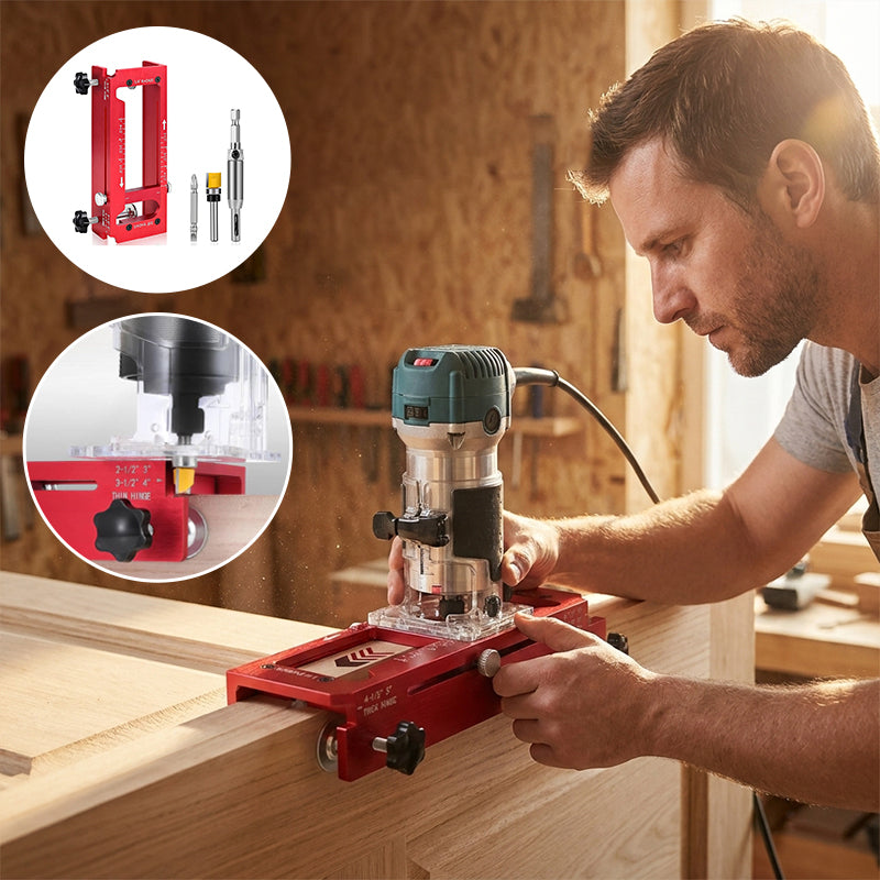 Precision Aluminum Door Hinge Template Jig
