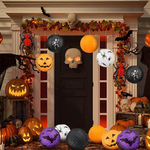 Halloween Hanging Paper Lanterns 6Pcs