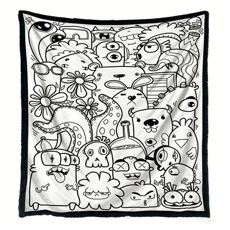 DIY Coloring Soft Blanket
