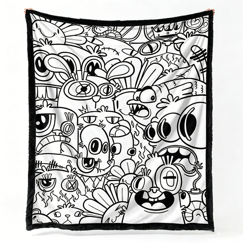 DIY Coloring Soft Blanket
