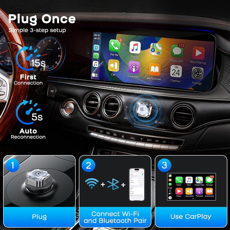 Wireless CarPlay & Android Auto Adapter