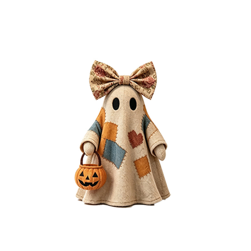 Patchwork Ghost Halloween Decoration