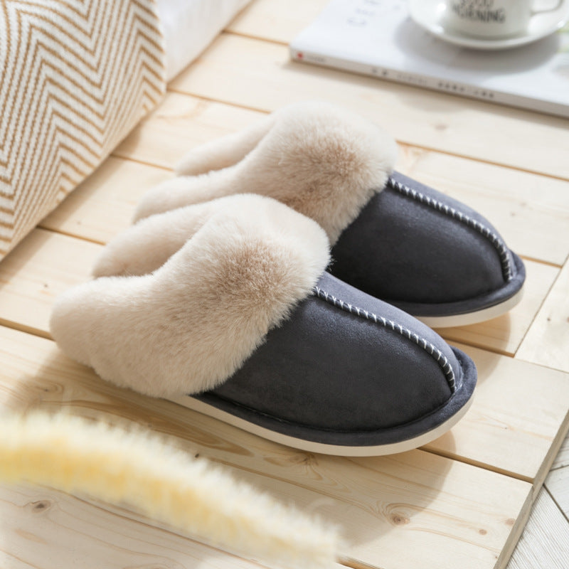 Plush Thermal Non-Slip Home Slippers