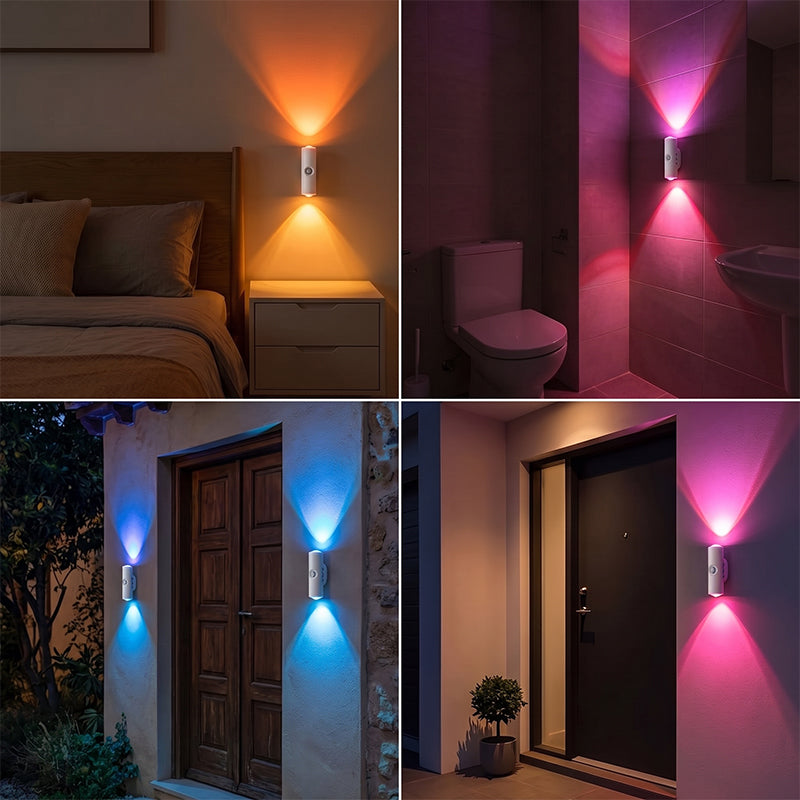 Compact Rechargeable LED Cat-Eye Wall Lamp