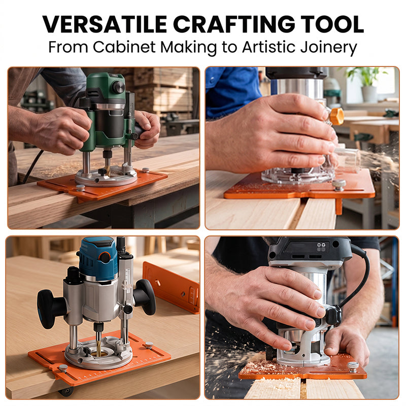 Aluminum Dual-Fence Router Slotting Guide