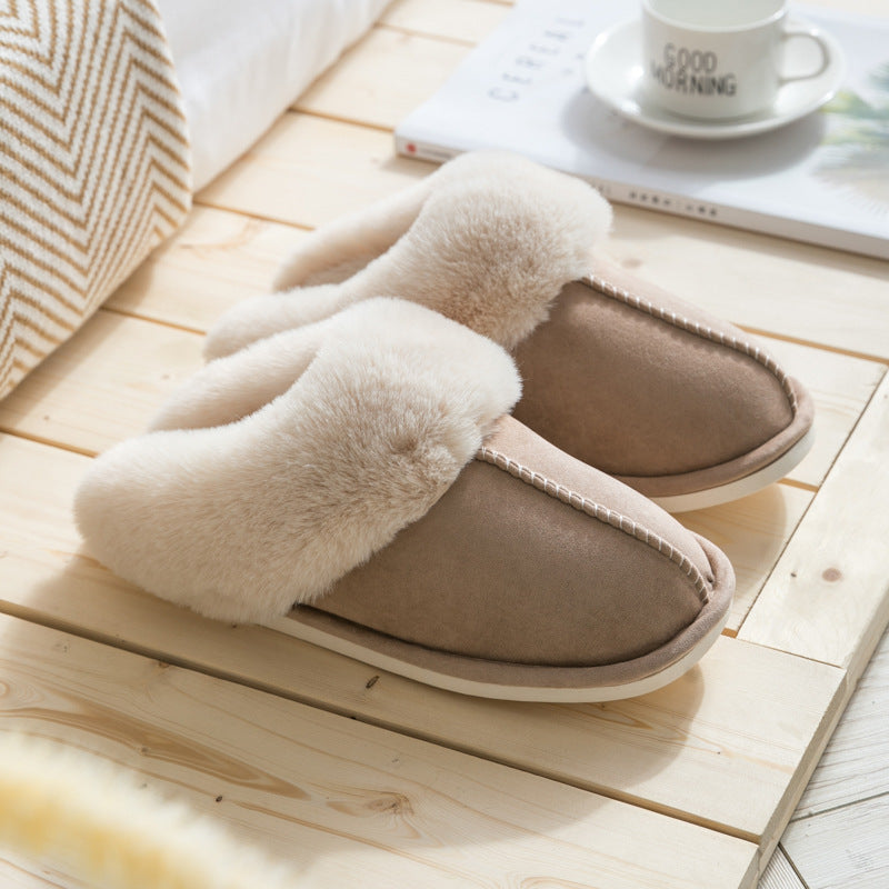 Plush Thermal Non-Slip Home Slippers