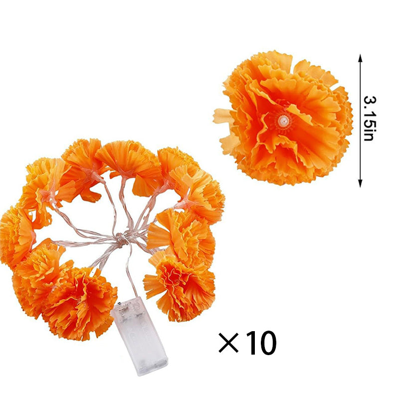 Day of the Dead Marigold String Lights
