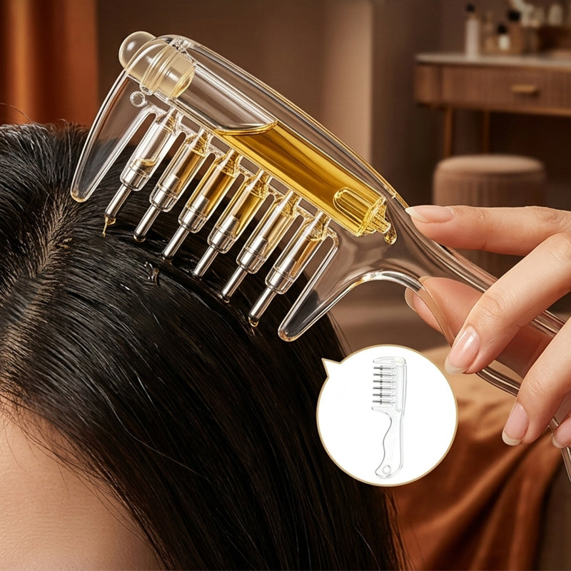 Crystal Liquid Transfer Scalp Massage Comb