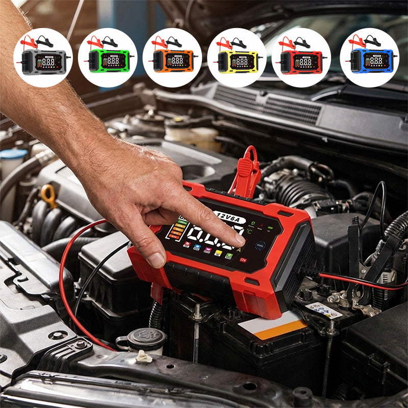 Professional 12V 6A Smart Lead-Acid Charger