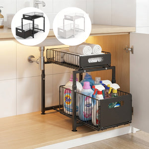 Adjustable Under Sink Pull Out Organizer