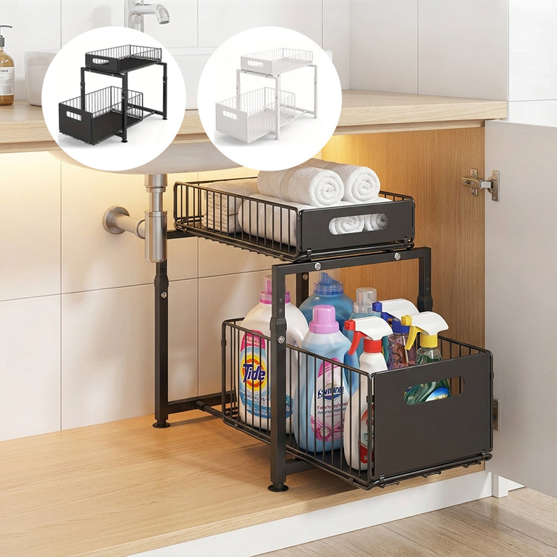 Adjustable Under Sink Pull Out Organizer
