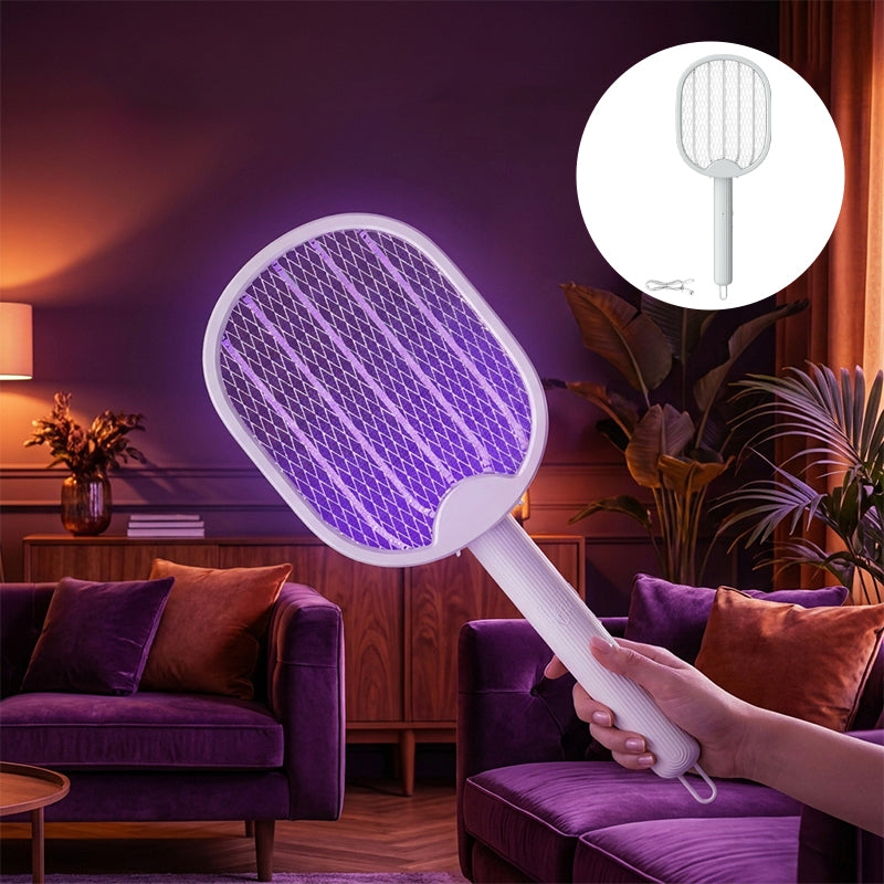 2-in-1 Foldable Electric Mosquito Swatter