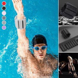 Weighted silicone sports wristband