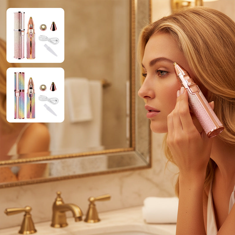 2-in-1 Portable Eyebrow Trimmer and Shaver