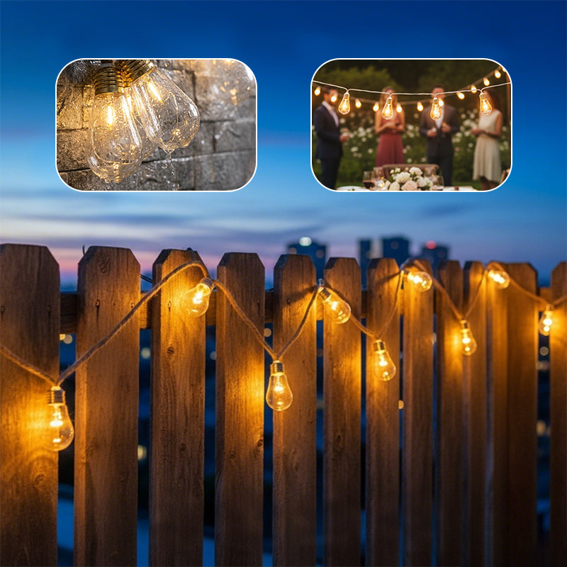Outdoor Backyard Solar String Lights