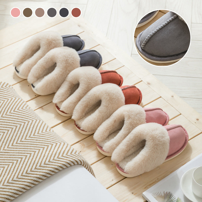 Plush Thermal Non-Slip Home Slippers