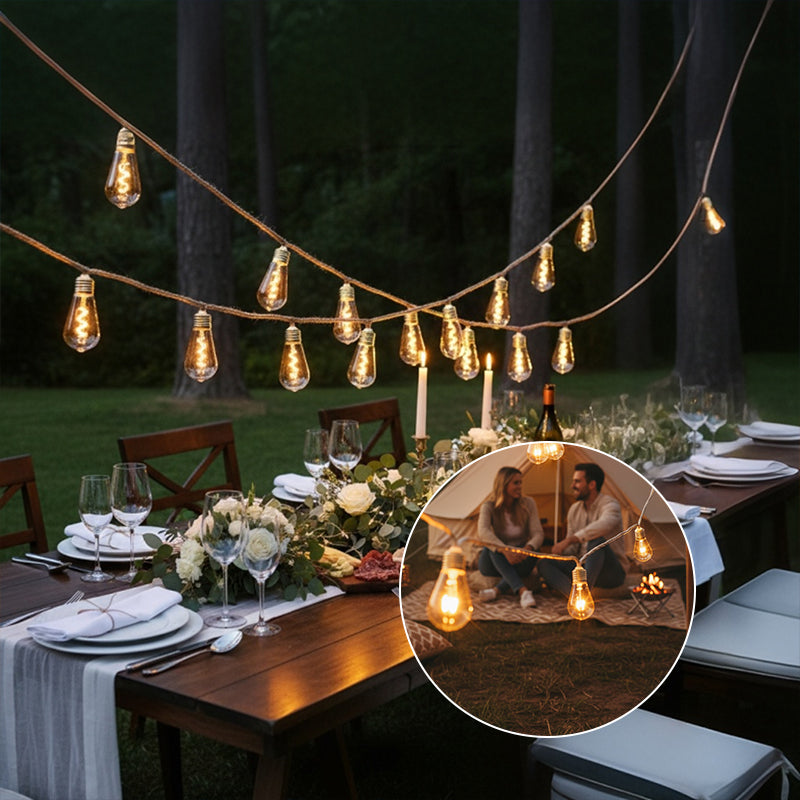 Outdoor Backyard Solar String Lights