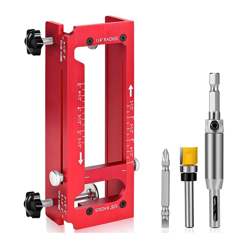 Precision Aluminum Door Hinge Template Jig