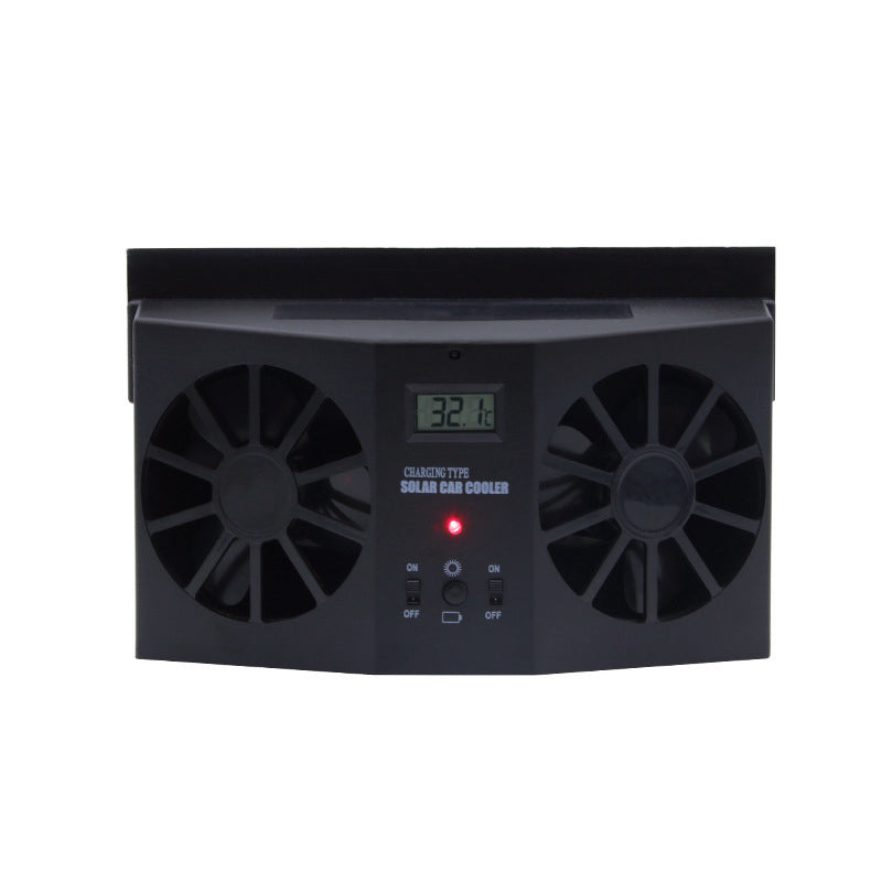Solar Car Window Exhaust Fan Cooling Ventilator