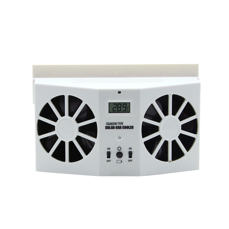 Solar Car Window Exhaust Fan Cooling Ventilator