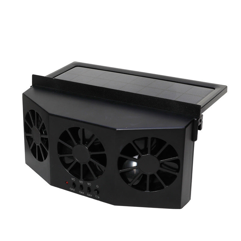 Solar Car Window Exhaust Fan Cooling Ventilator