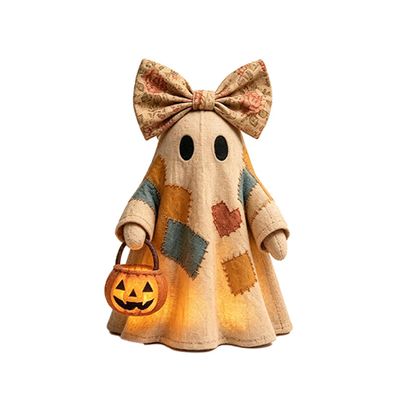 Patchwork Ghost Halloween Decoration