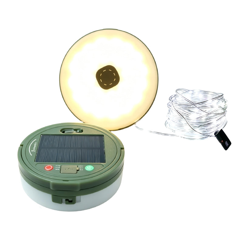 Multifunctional Solar Camping Tape Measure Light