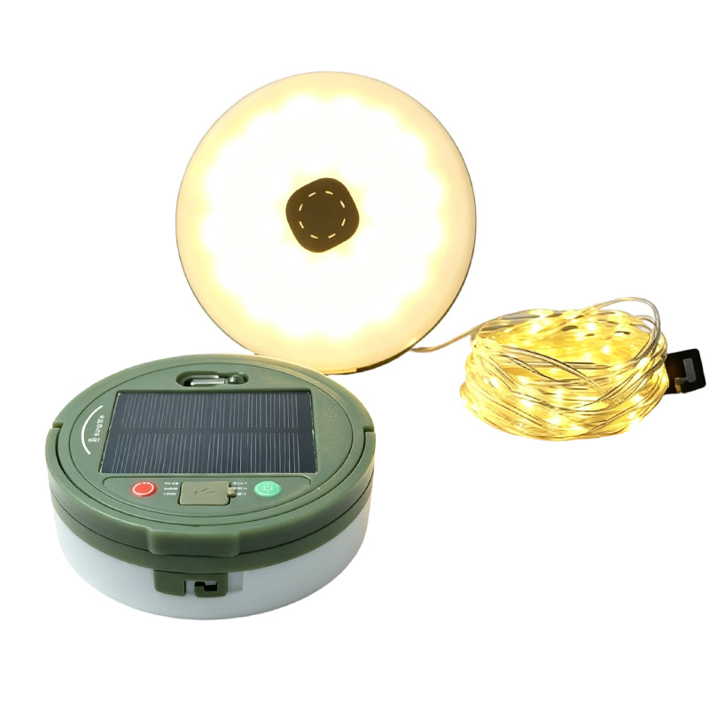 Multifunctional Solar Camping Tape Measure Light